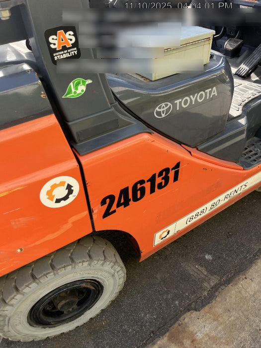 2022 TOYOTA 8FGU25 LP w/ Scale