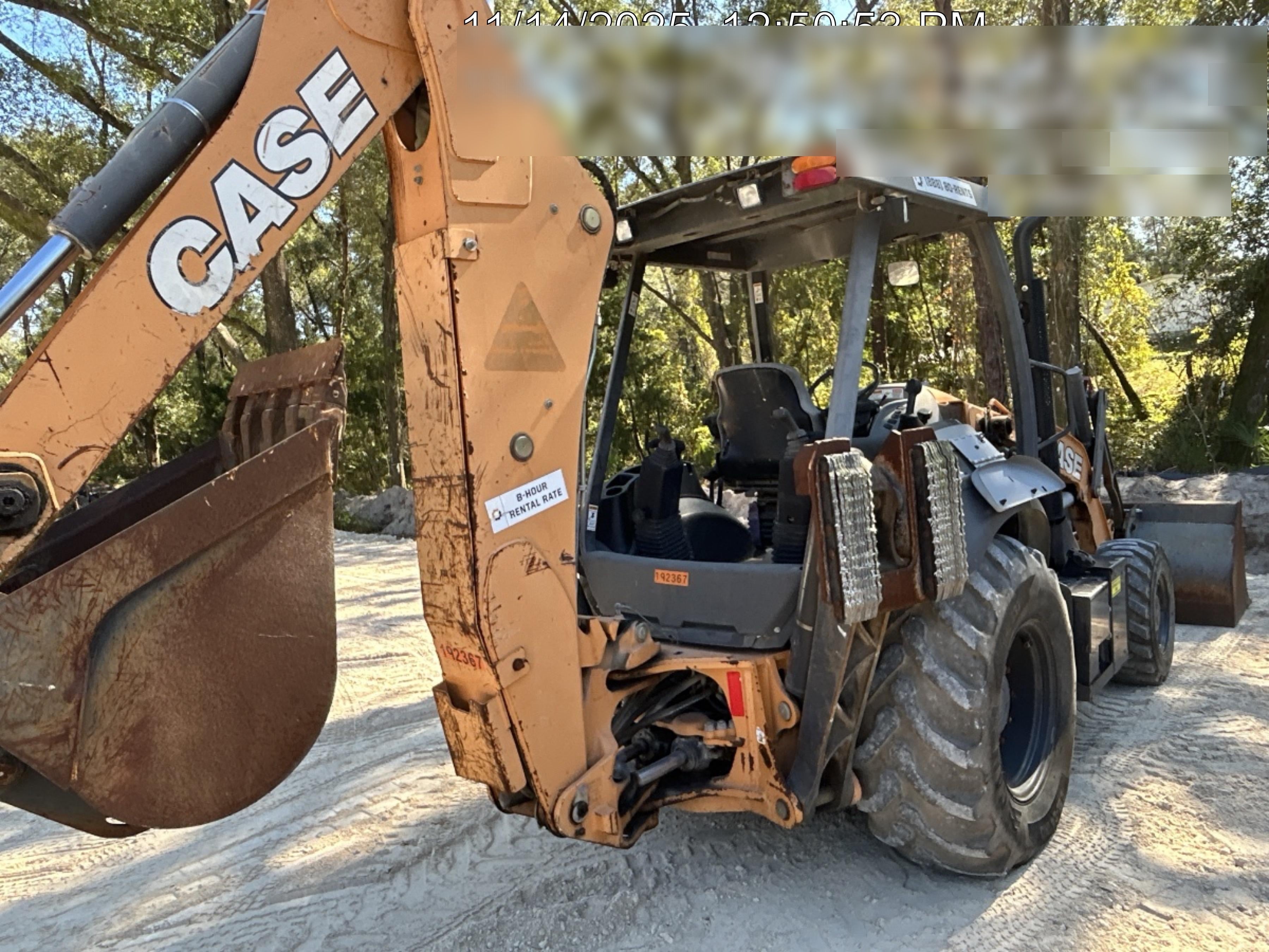 2017 Case 580N EP STANDARD HOE, ROPS, PILOT CONTROLS, AUX HYD