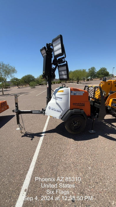 2024 Generac MLT2 Diesel, Flex Switch 120V Input, Powerzone Controller, 
(4) 320W LED Lights, 4kW Generator, 39.9 Gal Fuel Tank, 2" Ball, T3