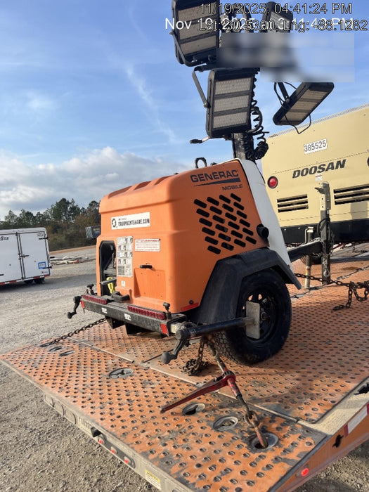 2023 Generac MLT2 Diesel, Flex Switch 120V Input, Powerzone Controller, 
(4) 320W LED Lights, 4kW Generator, 39.9 Gal Fuel Tank, 2" Ball, T3