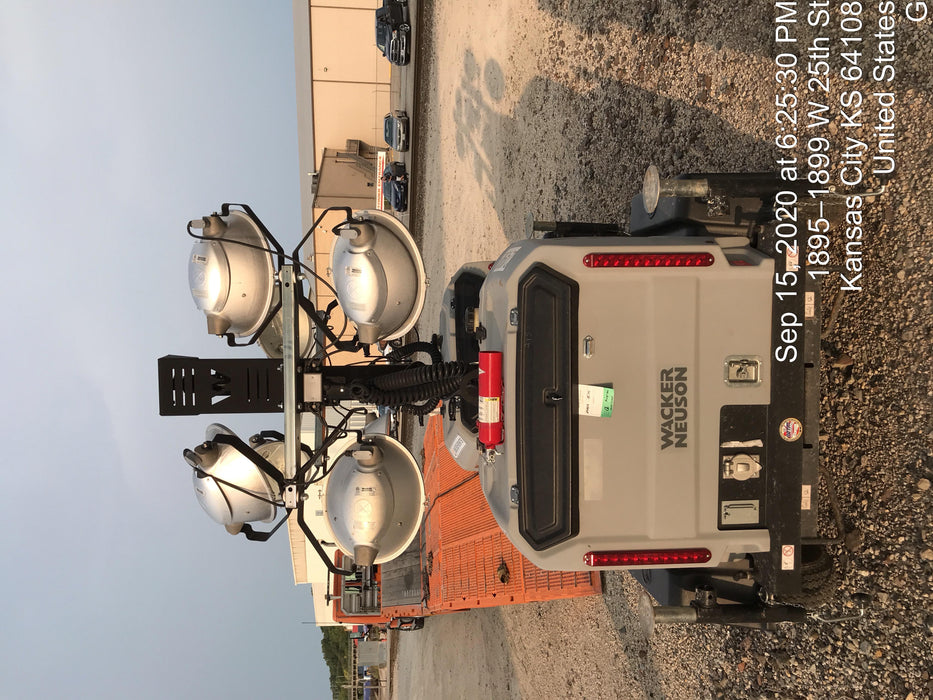 2019 Wacker Neuson LTV6L-MH Wacker Neuson LTV6L Mobile Light Tower w/Fuel Level Sensor Installed