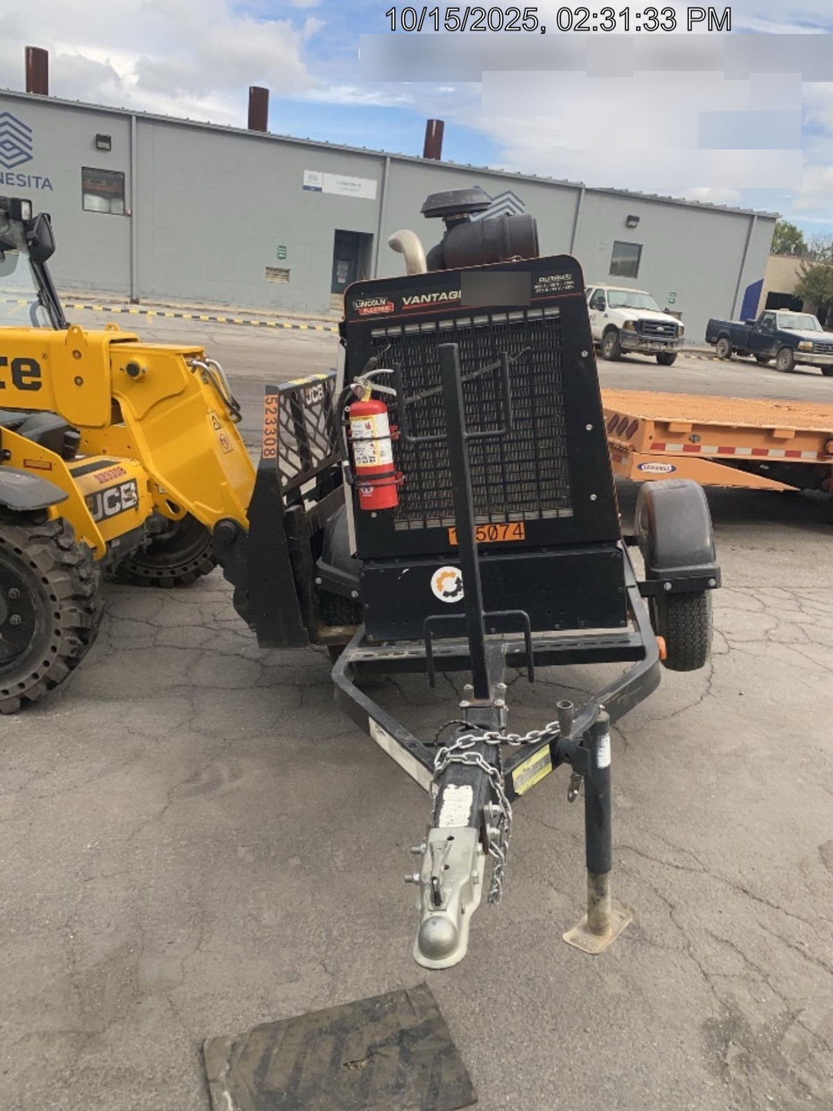 2021 Lincoln Electric Vantage 549X Ready Pak 3, ORANGE (includes trailer, cable rack, fender light kit)