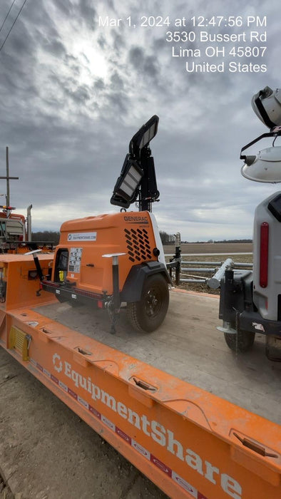 2023 Generac MLT2 Diesel, Flex Switch 120V Input, Powerzone Controller, 
(4) 320W LED Lights, 4kW Generator, 39.9 Gal Fuel Tank, 2" Ball, T3