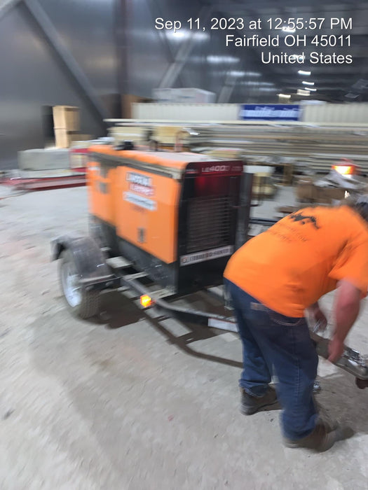 2022 Lincoln Electric LE400 Kubota V1505, Trlr, Cable Rack, Light Kit, ES Decals, T3