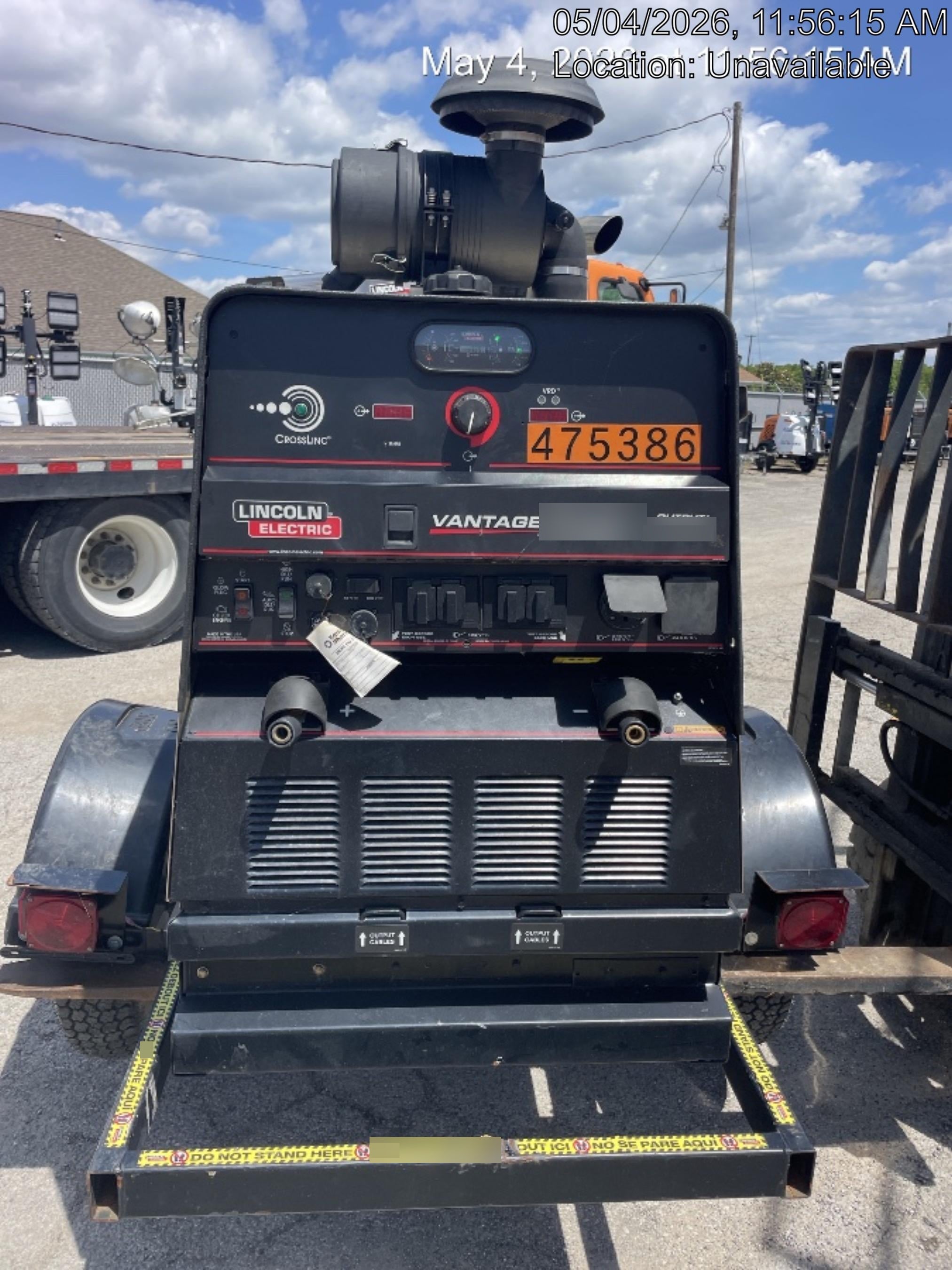 2024 Lincoln Electric Vantage 549X Vantage 549X Ready Pak 3 w/ Telematics & Decals, Stainless (Includes Trailer, Cable Rack, Fender Light Kit), part #K3534-2-RP3MES