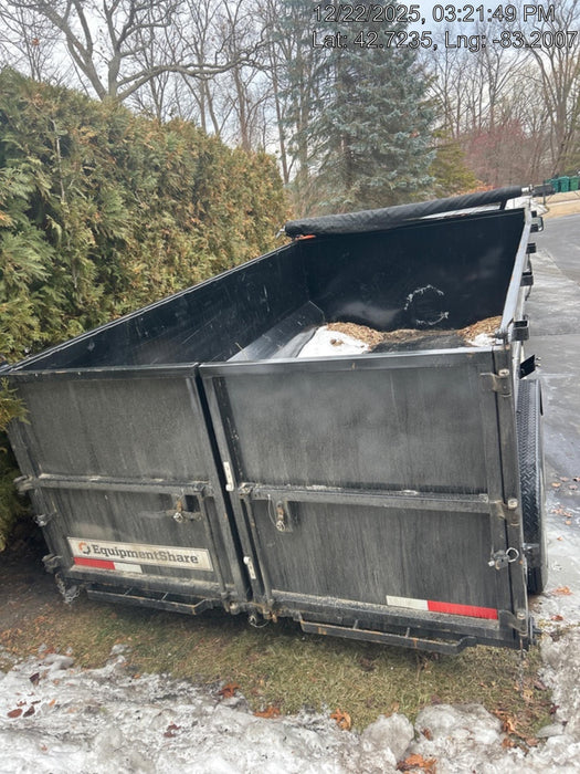 2024 TEXAS PRIDE TRAILERS 14'L x 7'W 5 Cu Yd Trunnion Hydraulic Dump