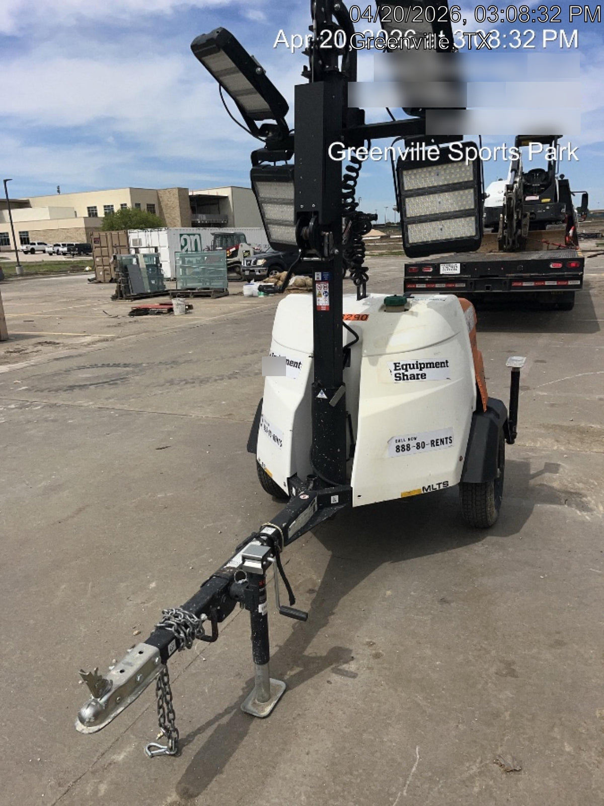 2024 Generac MLT2 Diesel, Flex Switch 120V Input, Powerzone Controller, 
(4) 320W LED Lights, 4kW Generator, 39.9 Gal Fuel Tank, 2" Ball, T3