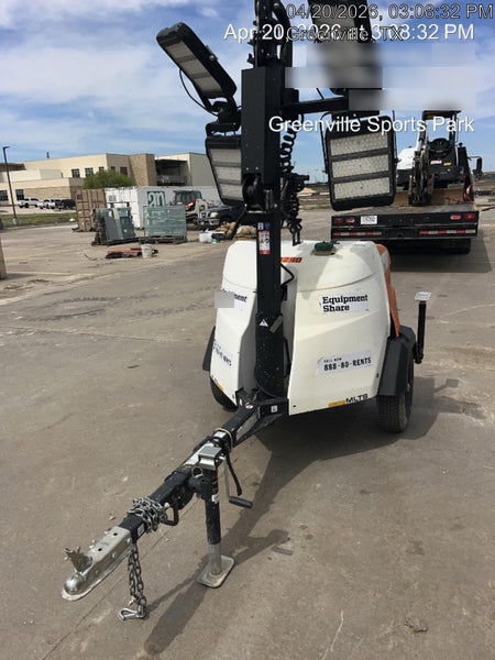 2024 Generac MLT2 Diesel, Flex Switch 120V Input, Powerzone Controller, 
(4) 320W LED Lights, 4kW Generator, 39.9 Gal Fuel Tank, 2" Ball, T3