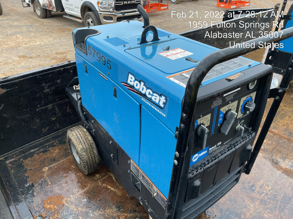 2020 Miller Electric BOBCAT 250 951600 PKG-250 amp Propane Welder, Standard w/Running Gear, Bracket, Hose w/None