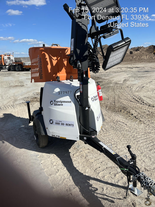 2023 Generac MLT2 Diesel, Flex Switch 120V Input, Powerzone Controller, 
(4) 320W LED Lights, 4kW Generator, 39.9 Gal Fuel Tank, 2" Ball, T3