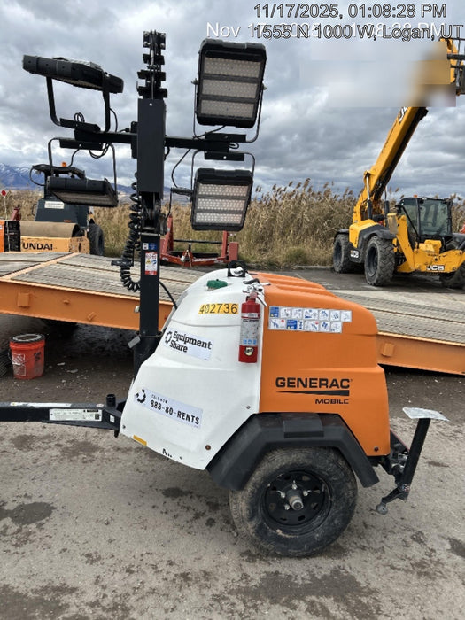 2024 Generac MLT2 Diesel, Flex Switch 120V Input, Powerzone Controller, 
(4) 320W LED Lights, 4kW Generator, 39.9 Gal Fuel Tank, 2" Ball, T3