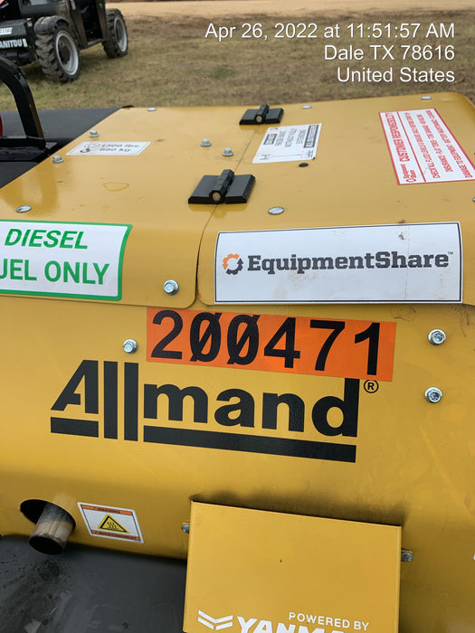 2022 Allmand NLV3GR (4) LED Light Fixture 350W, 23' Vertical Mast, 3kW Prime, Towable, Deep Sea L401, Leveling Jacks, Yanmar T4F 5.8hp