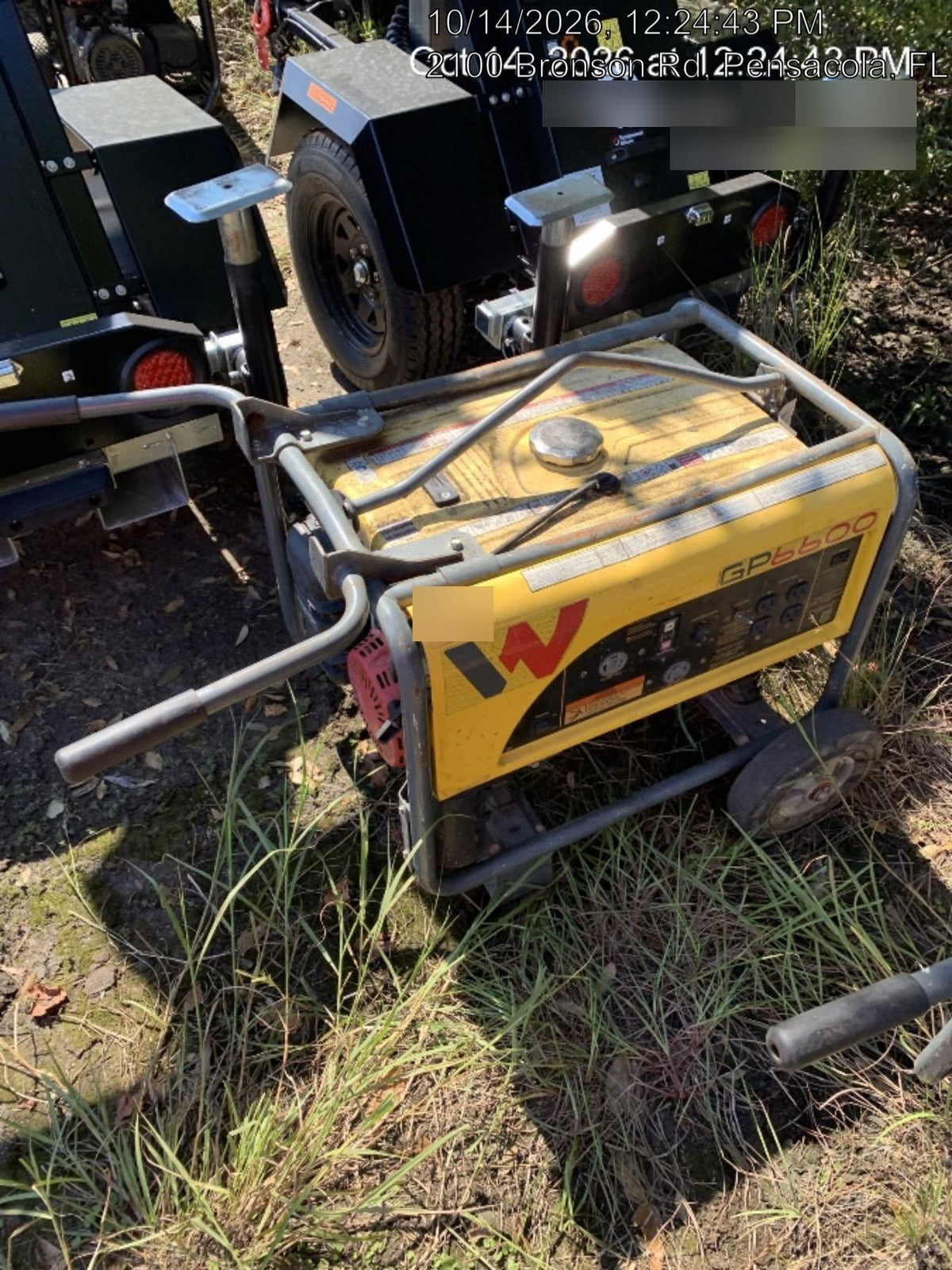 2020 Wacker Neuson GP6600A GP6600A GENERATOR,EPA, NON-CSA, WHEEL KIT