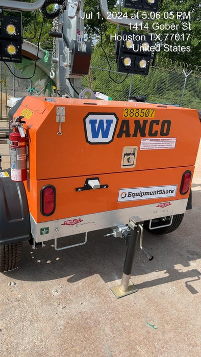 2024 Wanco WLTT-4MM4K Diesel, Deep Sea Controller, Shore Power Plug, Auto Start, (4) 350W LED Floodlights, 4kW Generator, 60 Gal Fuel Tank, 2" Ball, T3