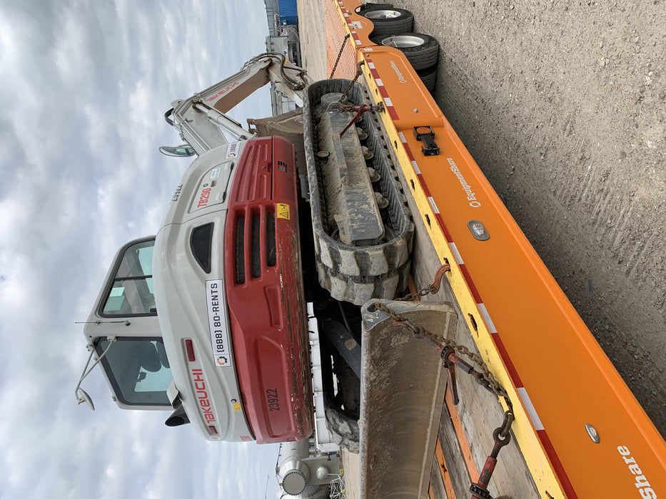 2019 Takeuchi TB290 Takeuchi TB290 Cab/Heat/AC w/Rubber Tracks, Auxiliary Hydraulics, Dozer Blade, Manual QC w/ 18/24/36" Buckets, Hydraulic Thumb Installed