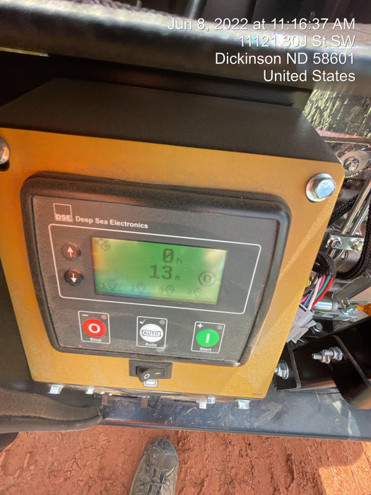 2022 Allmand NLV3GR (4) LED Light Fixture 350W, 23' Vertical Mast, 3kW Prime, Towable, Deep Sea L401, Leveling Jacks, Yanmar T4F 5.8hp