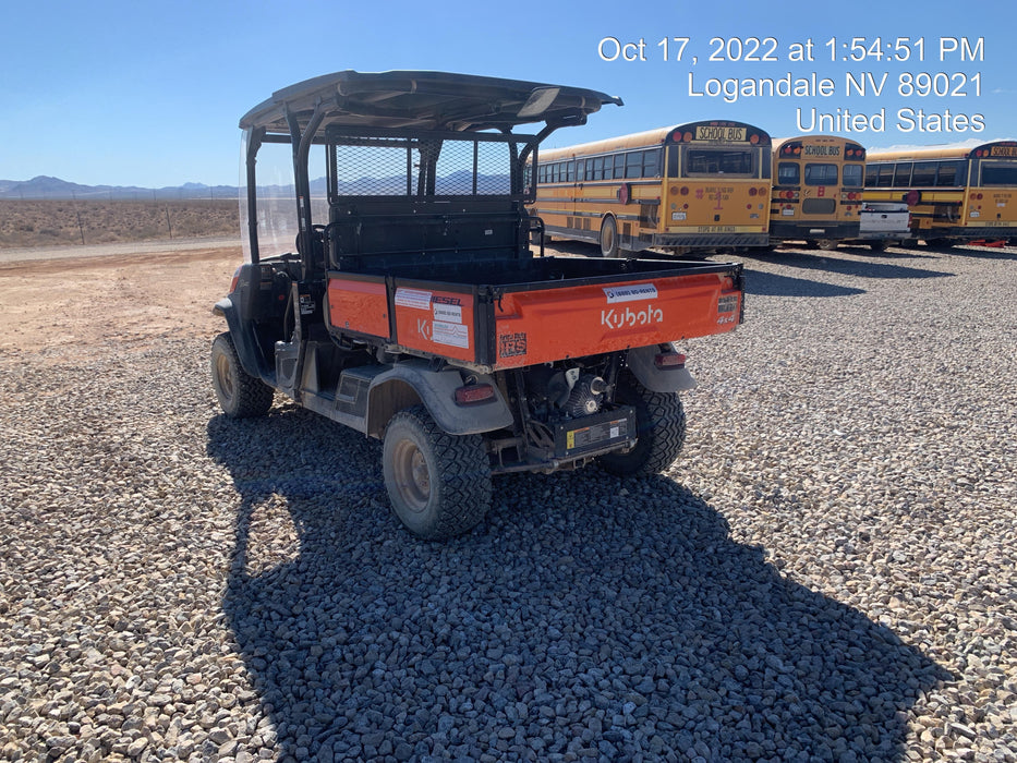2022 Kubota RTV-X1140W-H Plastic Canopy, Windshield Acrylic Clear, LED Strobe Light, Wire Harness Kit, Back up Alarm