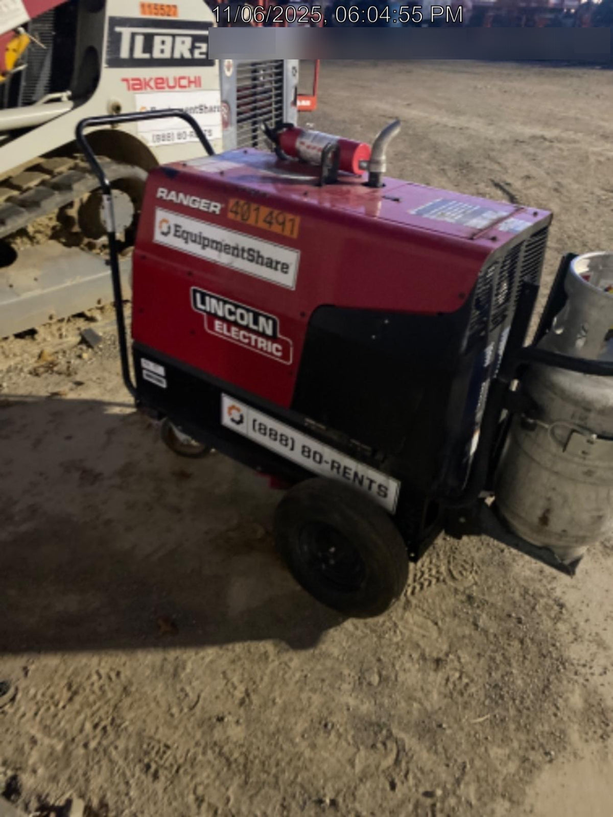 2024 Lincoln Electric Ranger 305 LPG Ranger 305 LPG, Undercarriage, Tank Holder & Strap, 10kw AC Gen, 25hp Kohler LPG Eng