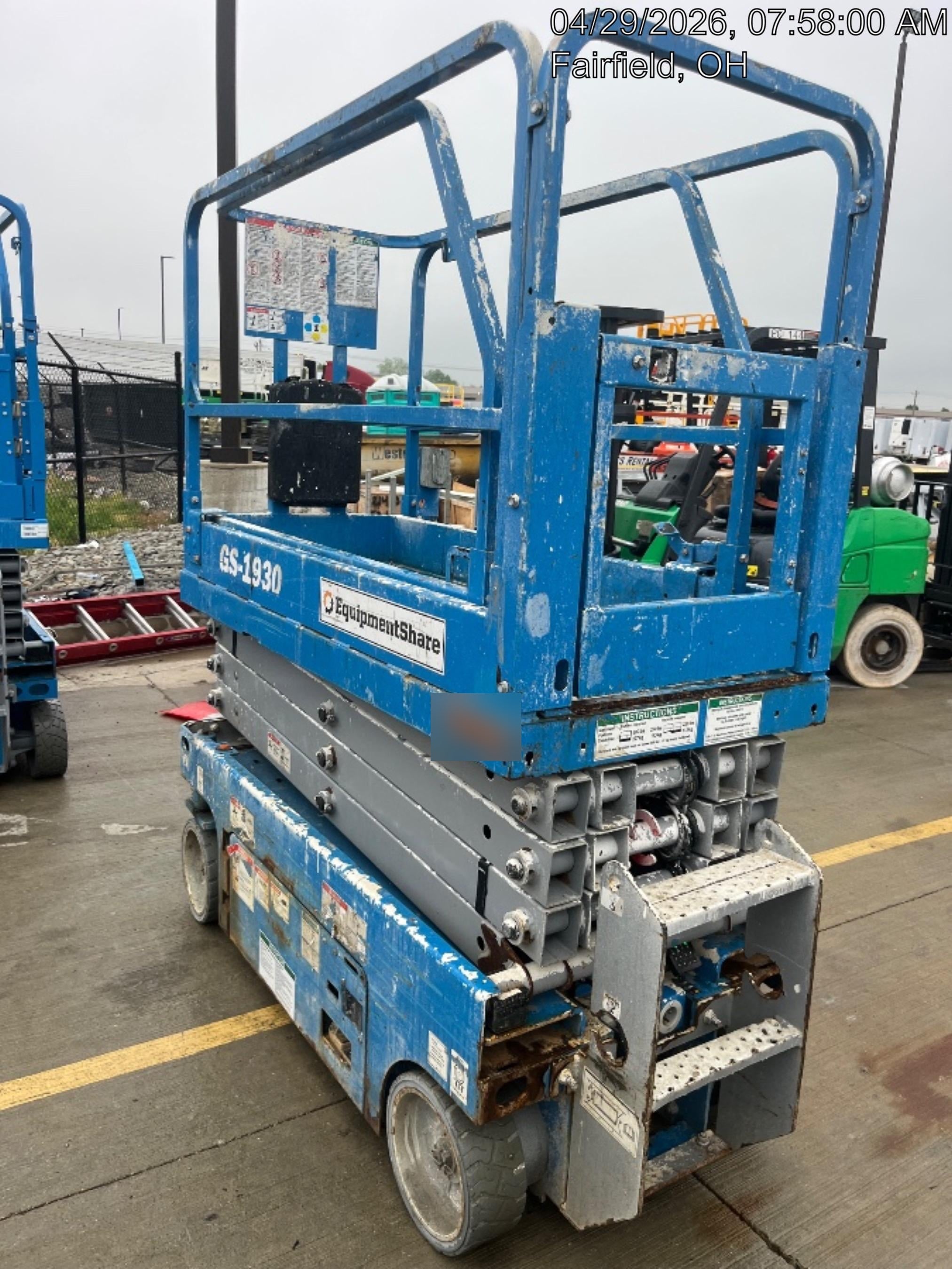 2020 Genie GS-1930 Solid Non Marking Tires, Beacon, Folding rails with half height swing gate
