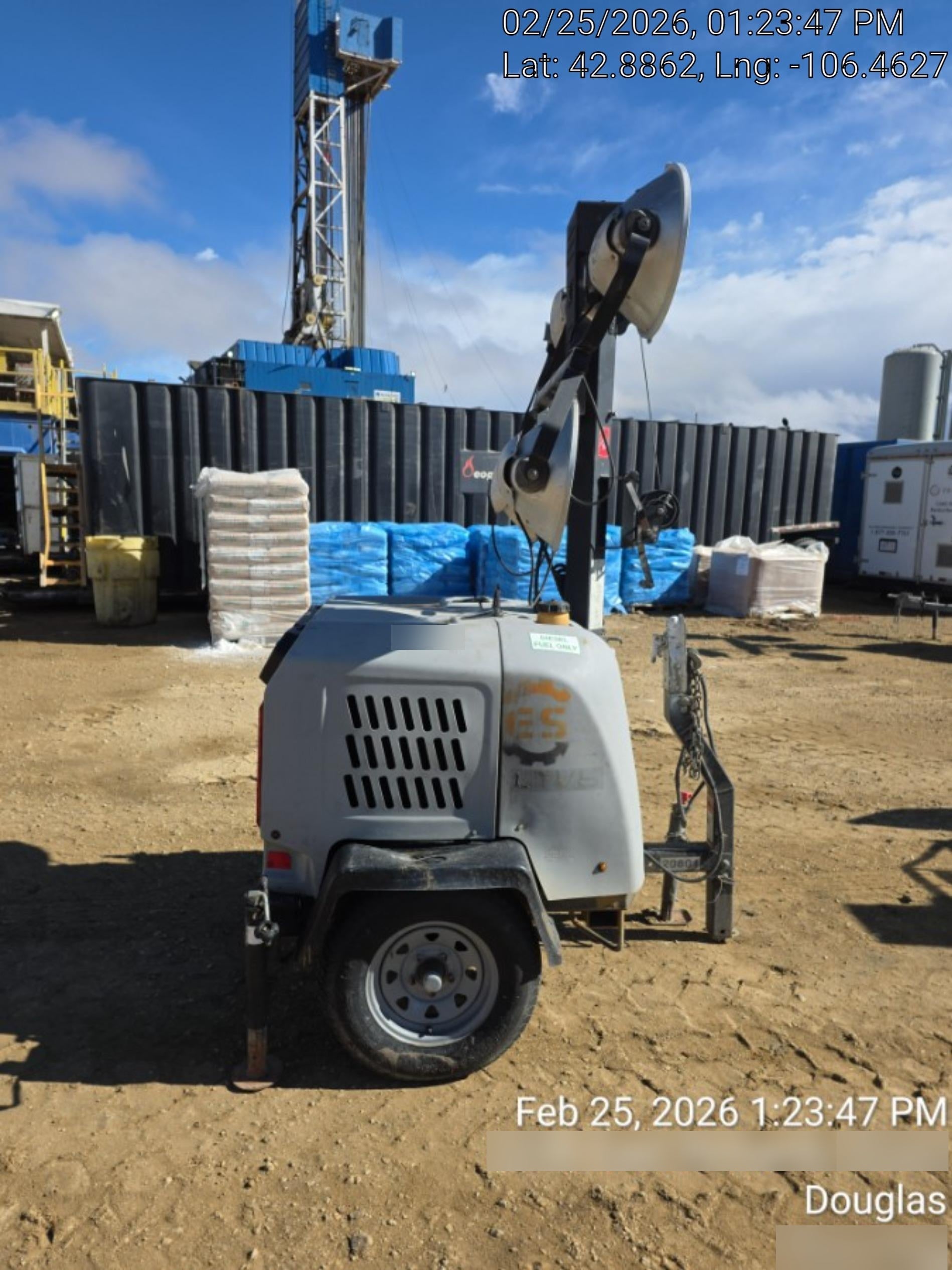 2018 Wacker Neuson LTV6L-MH Wacker Neuson LTV6L Mobile Light Tower w/Fuel Level Sensor Installed