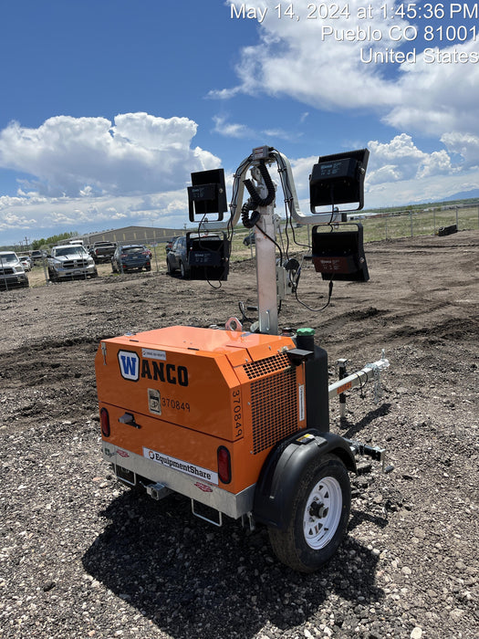 2023 Wanco WLTT-4MM4K Diesel, Deep Sea Controller, Shore Power Plug, Auto Start, (4) 350W LED Floodlights, 4kW Generator, 60 Gal Fuel Tank, 2" Ball, T3