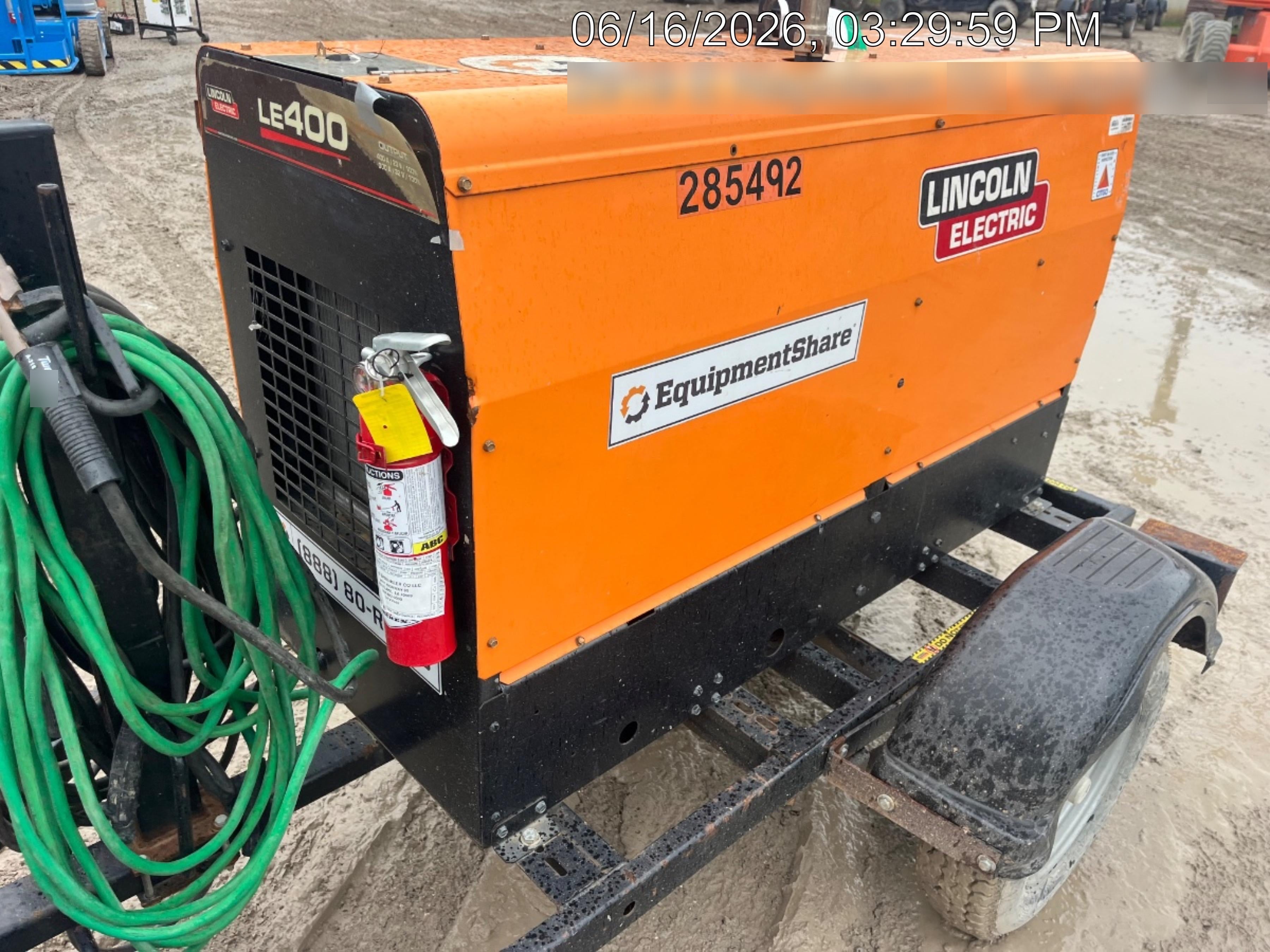 2022 Lincoln Electric LE400 Kubota V1505, Trlr, Cable Rack, Light Kit, ES Decals, T3