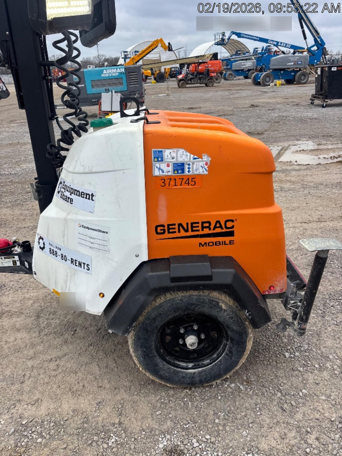 2023 Generac MLT2 Diesel, Flex Switch 120V Input, Powerzone Controller, 
(4) 320W LED Lights, 4kW Generator, 39.9 Gal Fuel Tank, 2" Ball, T3