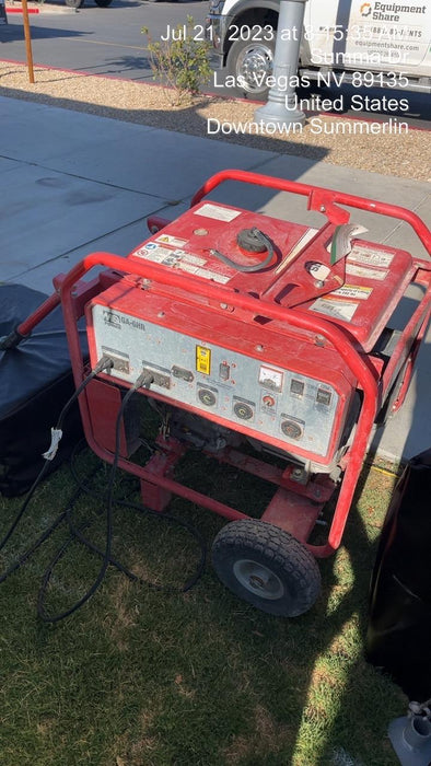 2020 Multiquip GA6HR Gen 6kW Honda GX340 GFCI Wheel Kit