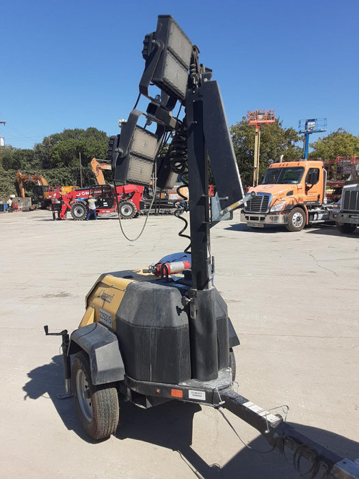 2022 Allmand NLV3GR (4) LED Light Fixture 350W, 23' Vertical Mast, 3kW Prime, Towable, Deep Sea L401, Leveling Jacks, Yanmar T4F 5.8hp