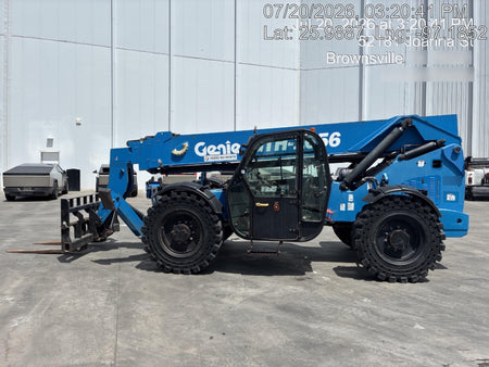 2018 Genie GTH-1056 Genie GTH-1056 w/CAB, Solid Tires, Work Lights, 60" carriage/forks, cab mesh, beacon