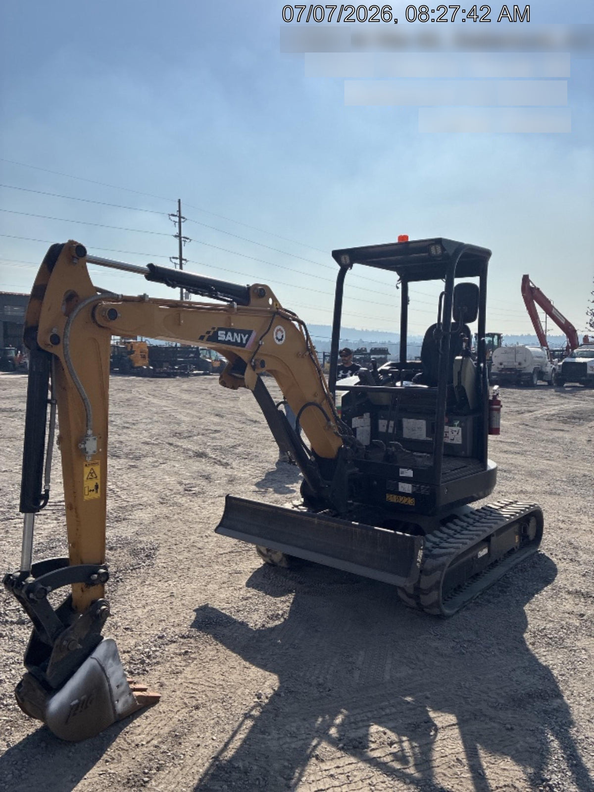 2022 Sany SY26 Standard Mini Excavator