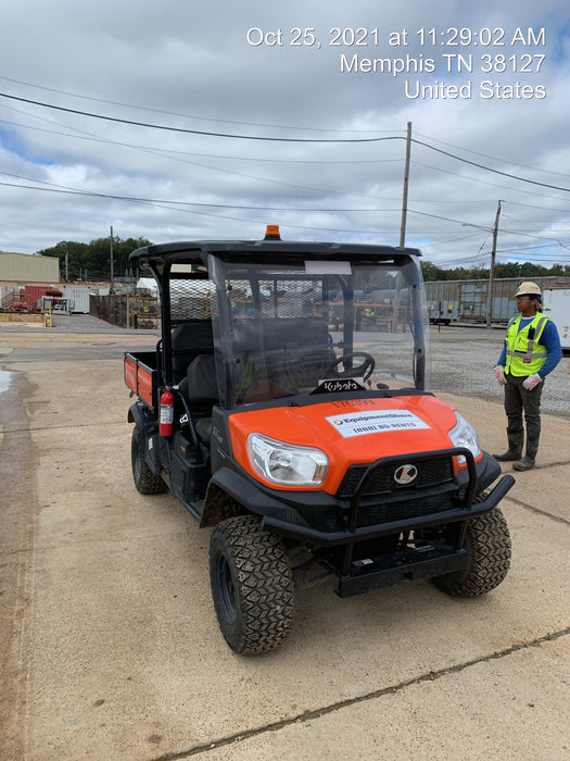 2021 Kubota RTV-X1140W-H Plastic Canopy, Windshield Acrylic Clear, LED Strobe Light, Wire Harness Kit, Back up Alarm