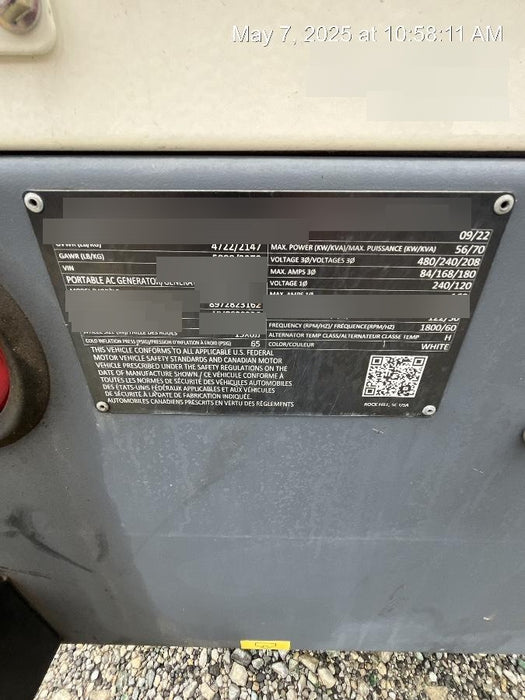 2022 ATLAS COPCO QAS 70