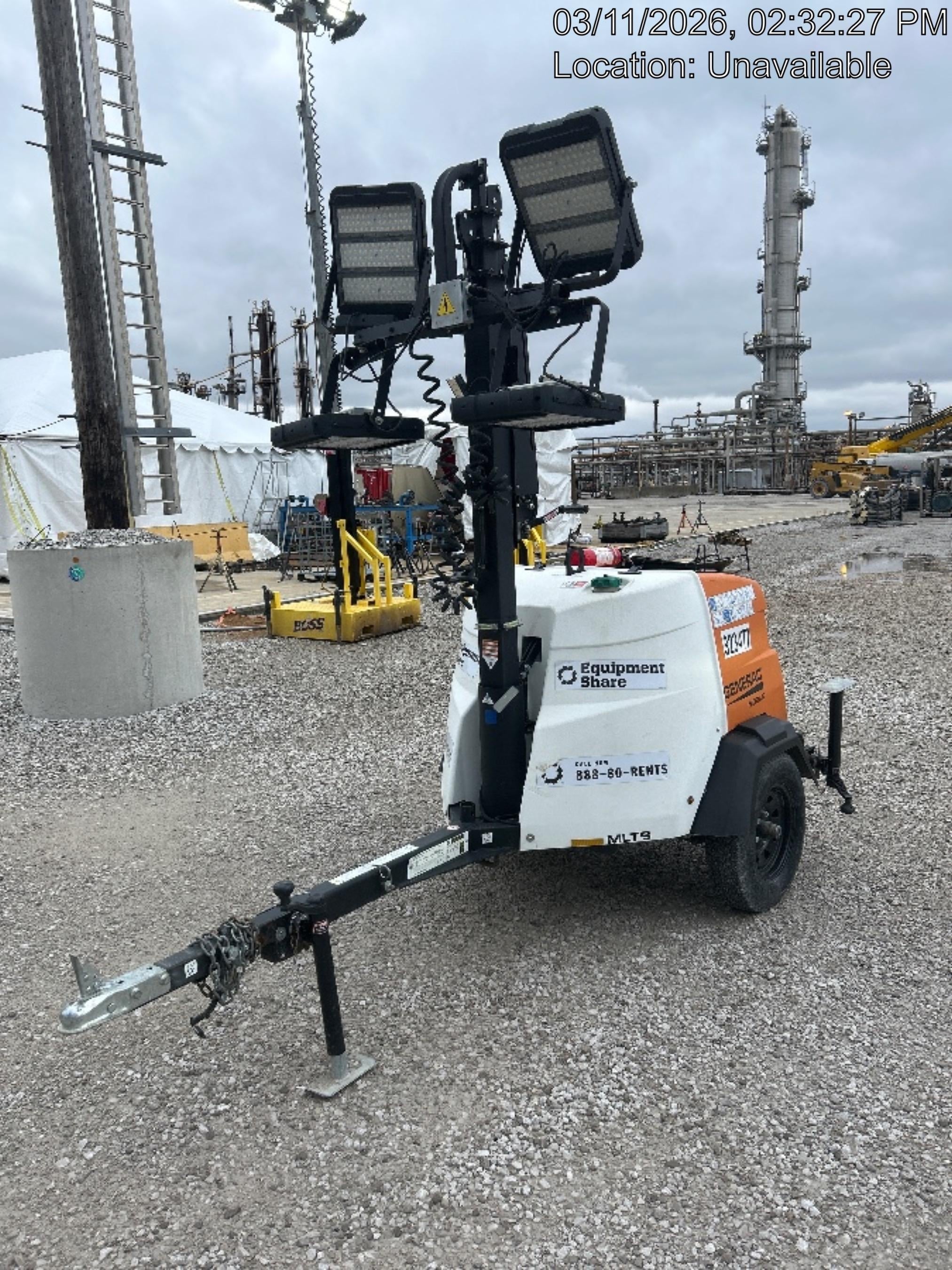 2023 Generac MLT2 Diesel, Flex Switch 120V Input, Powerzone Controller, (4) 320W LED Lights, 4kW Generator, 39.9 Gal Fuel Tank, 2" Ball, T3