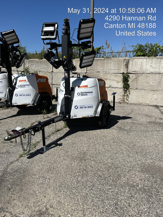 2024 Generac MLT2 Diesel, Flex Switch 120V Input, Powerzone Controller, 
(4) 320W LED Lights, 4kW Generator, 39.9 Gal Fuel Tank, 2" Ball, T3