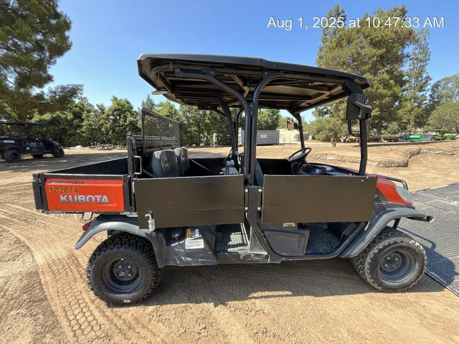 Kubota RTV-X1140W-H 4WD, LED Strobe, Windshield Acrylic Clear, Plastic Canopy, Wire Harness Kit, Backup Alarm