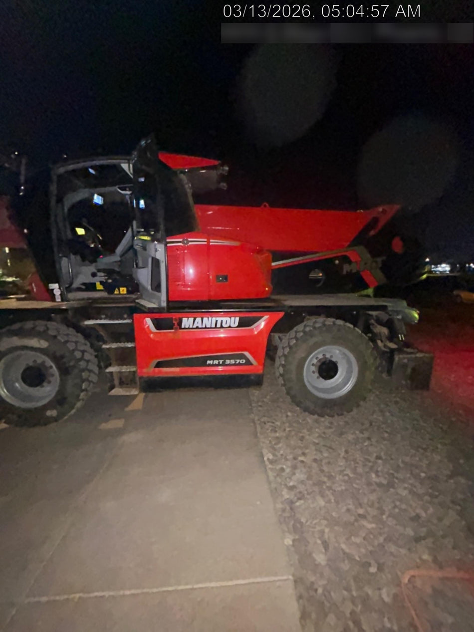 2018 Manitou MTA10055 Manitou MTA 10055 w/Open ROPS, Work Lights/Strobe, Aux Hyd, Solid Tires, Lift Hook, 66" Carriage, 60" Forks