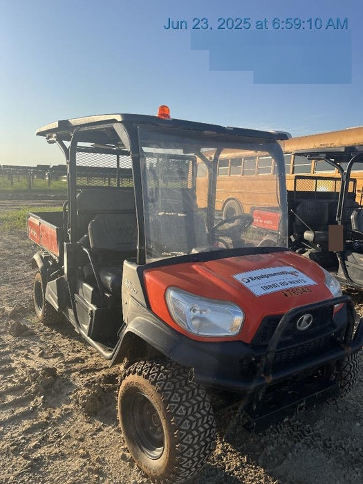 2021 Kubota RTV-X1140W-H Plastic Canopy, Windshield Acrylic Clear, LED Strobe Light, Wire Harness Kit, Back up Alarm