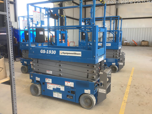 2020 Genie GS-1930 Solid Non Marking Tires, Beacon, Folding rails with half height swing gate