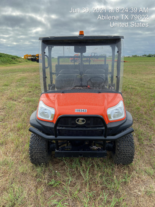 Kubota RTV-X1140W-H Canopy, 4-Seater, Diesel, Windshield Acrylic Clear, LED Strobe, Backup Alarm