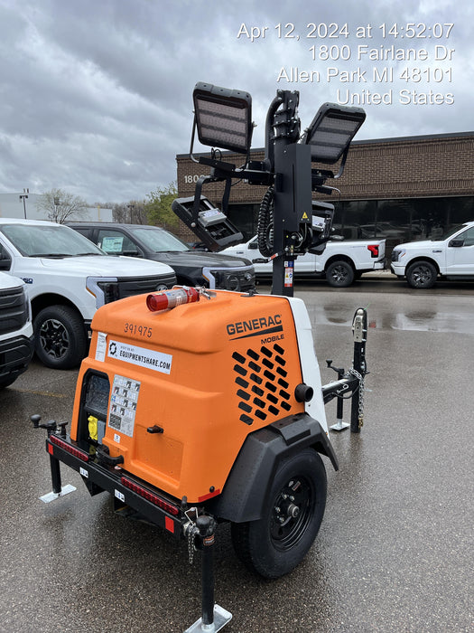 2024 Generac MLT2 Diesel, Flex Switch 120V Input, Powerzone Controller, 
(4) 320W LED Lights, 4kW Generator, 39.9 Gal Fuel Tank, 2" Ball, T3