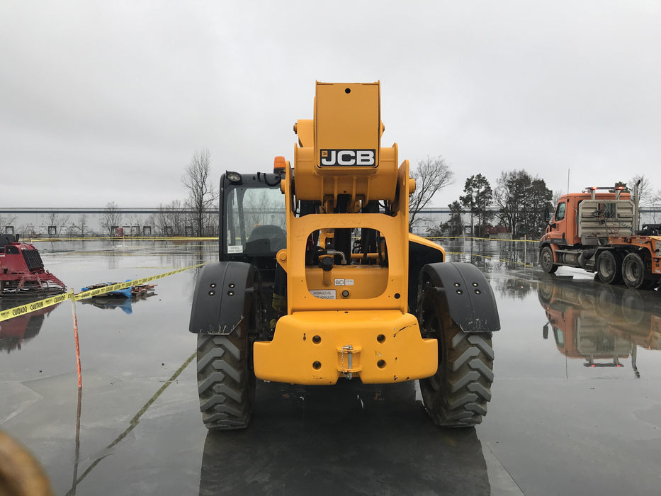 2019 JCB 510-56 Open ROPS, 74 HP, Solid Tires, Worklights, Beacon, Aux Hydraulics, Lifting Eye, 60" Carriage/60" Forks
