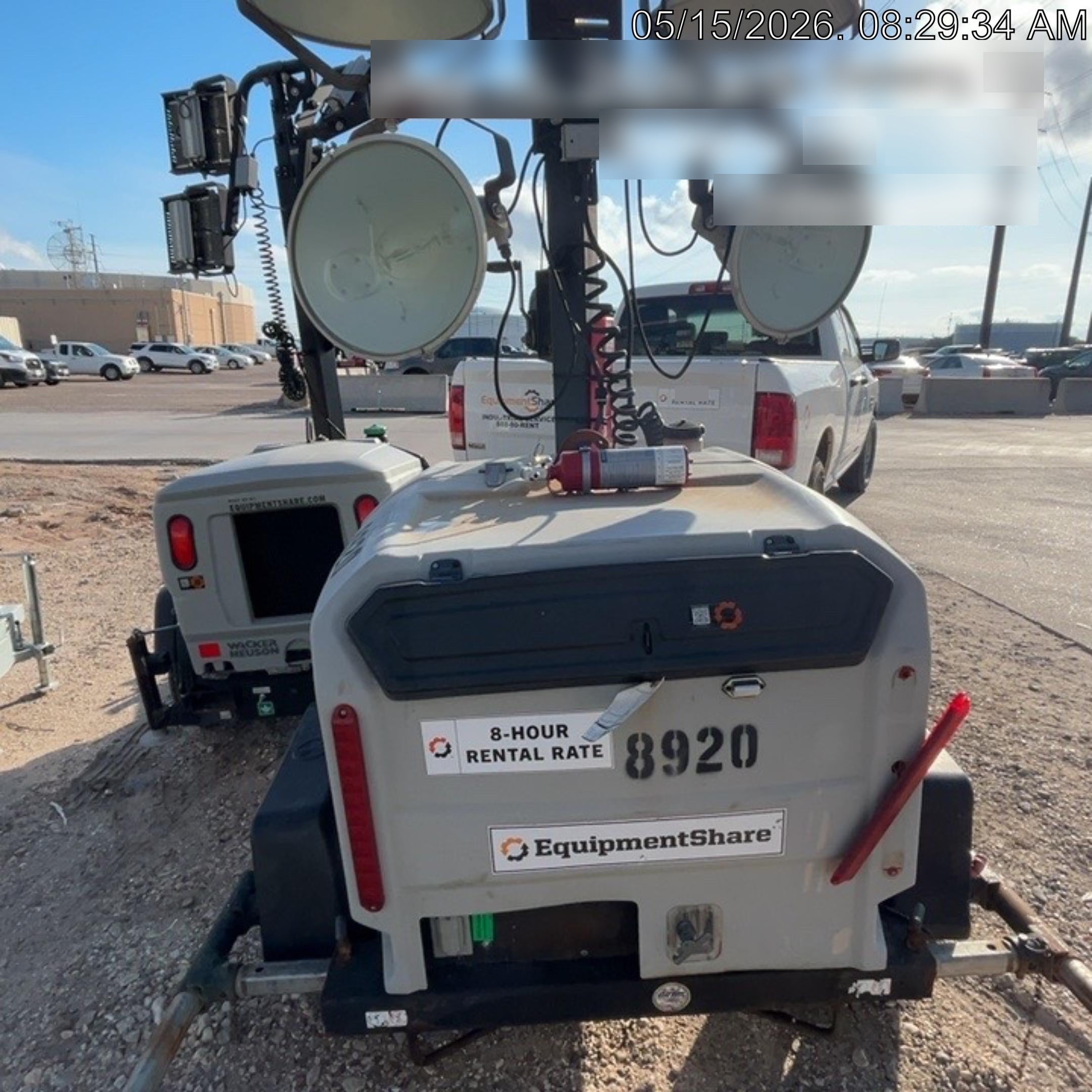 2018 Wacker Neuson LTV6L-MH Wacker Neuson LTV6L Towable Light Tower