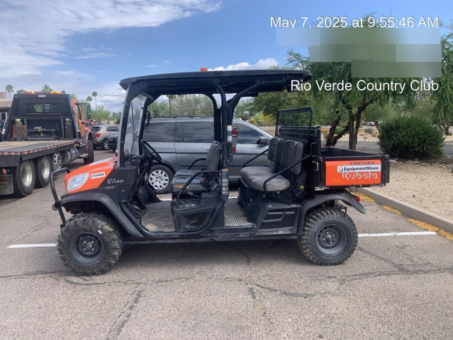 2022 Kubota RTV-X1140W-H Plastic Canopy, Windshield Acrylic Clear, LED Strobe Light, Wire Harness Kit, Back up Alarm