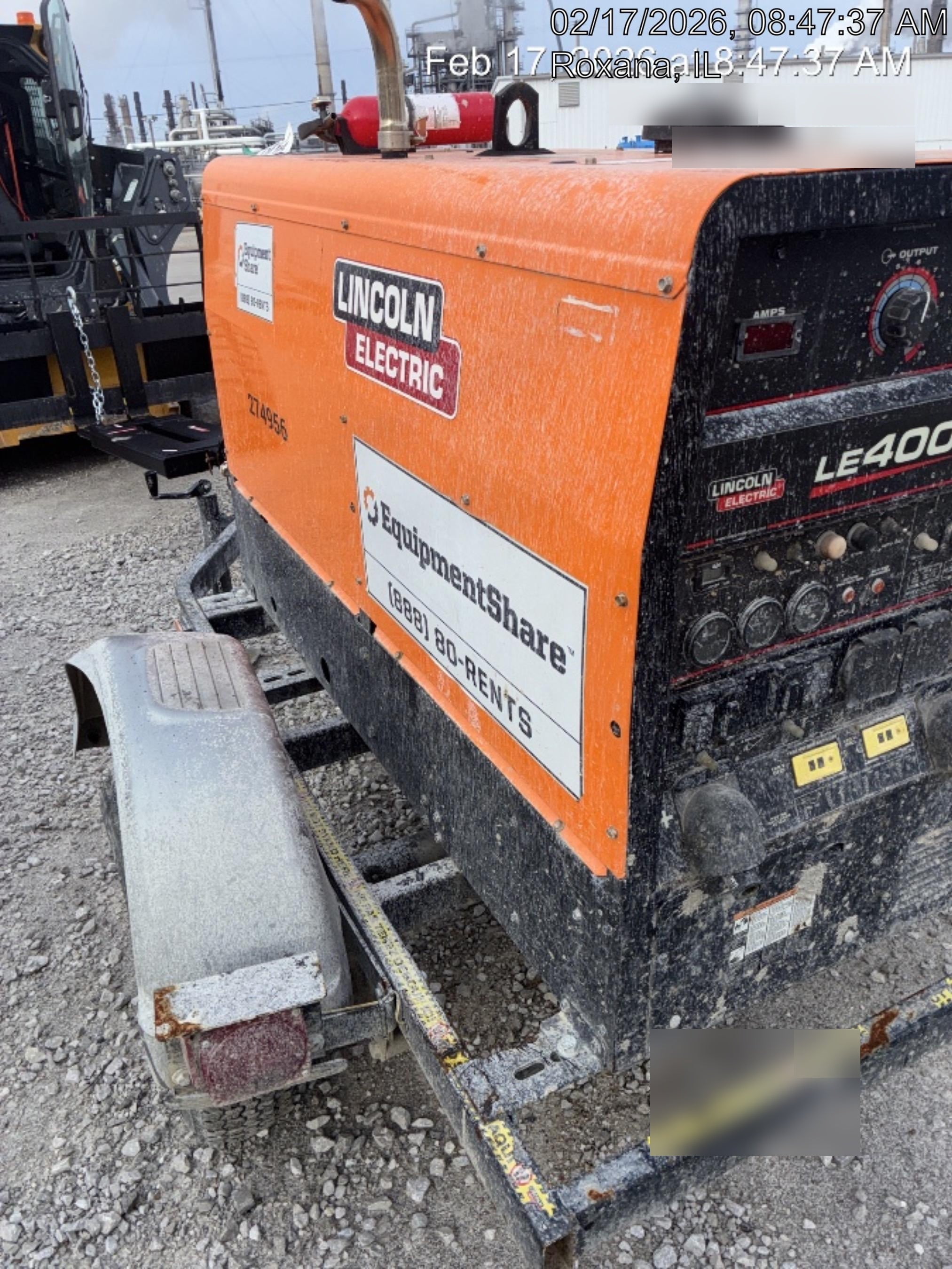 2022 Lincoln Electric LE400 Kubota V1505, Trlr, Cable Rack, Light Kit, ES Decals, T3