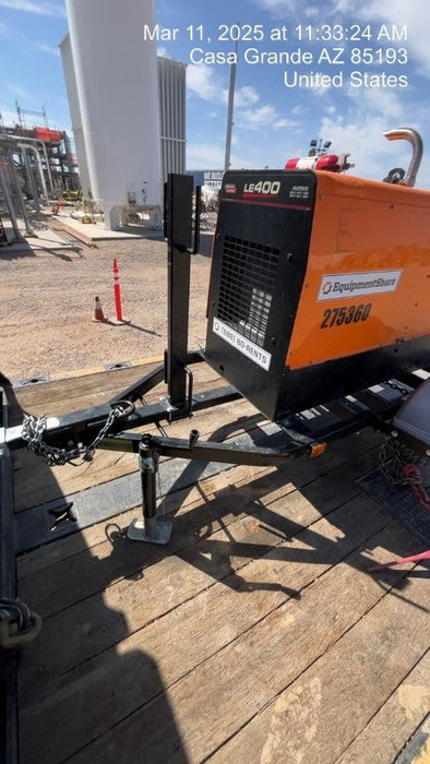 2022 Lincoln Electric LE400 Kubota V1505, Trlr, Cable Rack, Light Kit, ES Decals, T3