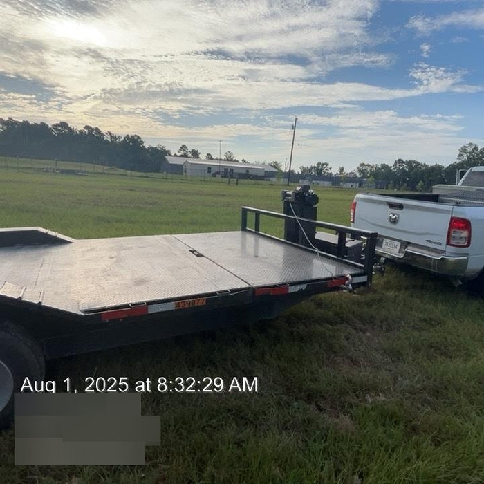 2024 TEXAS PRIDE TRAILERS 21' Lowboy Gravity Tilt Bed 14K Bumper Pull Trailer