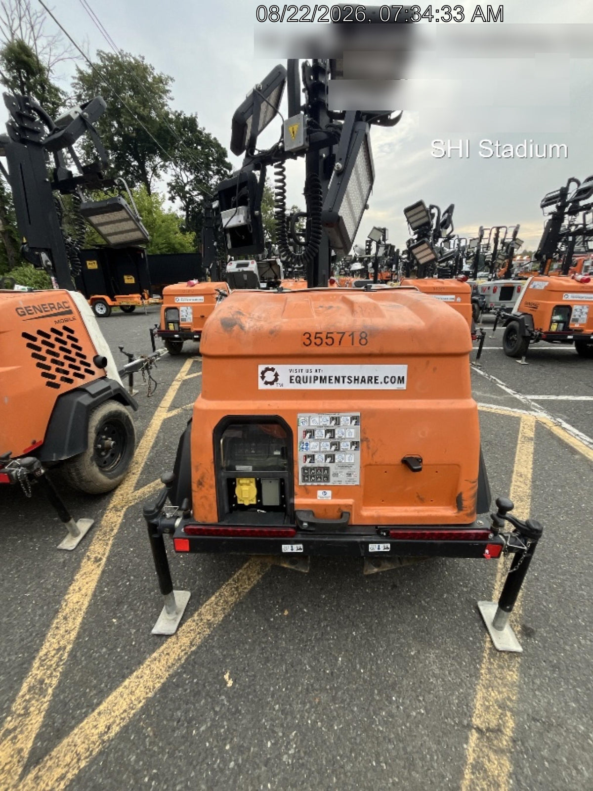 2023 Generac MLT2 Diesel, Flex Switch 120V Input, Powerzone Controller, 
(4) 320W LED Lights, 4kW Generator, 39.9 Gal Fuel Tank, 2" Ball, T3