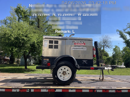 2019 Lincoln Electric Vantage 322 Ready-Pak 3, Two Wheel Trailer, Fender and Light Kit, Cable Rack