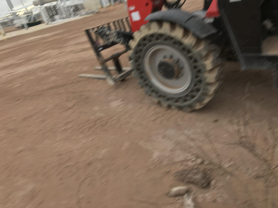 2019 Manitou 12042 Canopy, 120 HP , Solid Tires, Work Lights, Lift Hook, Auxiliary Hydraulics 66" Carriage and 60" Forks